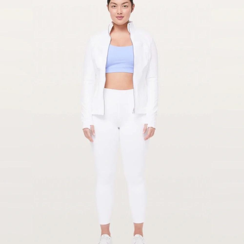 🍒LULULEMON LTD Edit DEFINE Jacket 12 VELVET FLOCKED White/Cream MESH ~ LUXTREME - Picture 9 of 11